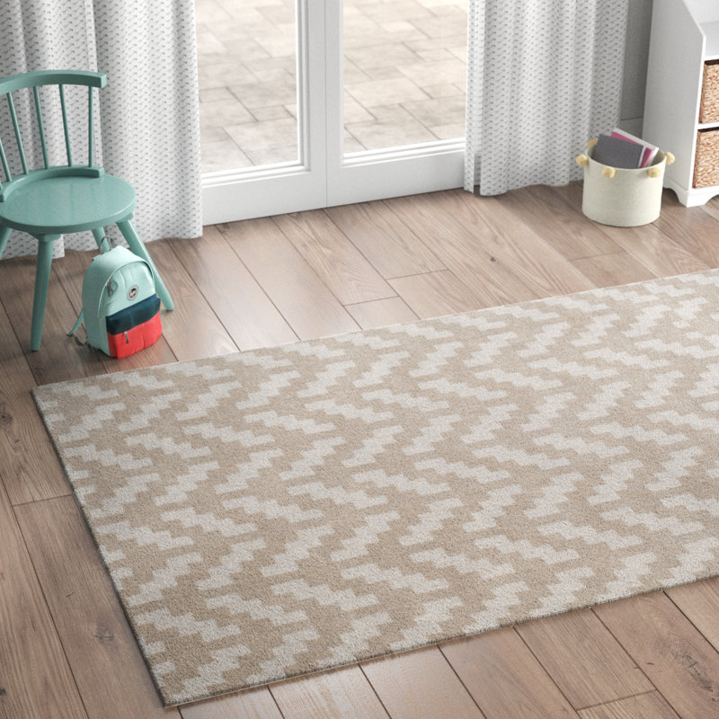 Sanyla Hand Tufted Wool Geometric Rug, Runner 2'6" x 8'