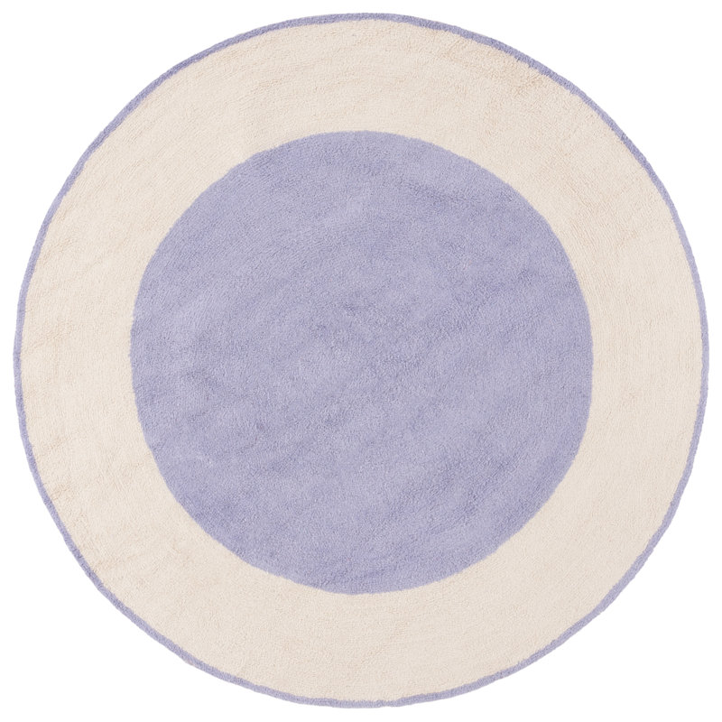 Keethan Handtufted Recycled Cotton Machine Washable Rug, Round 6'