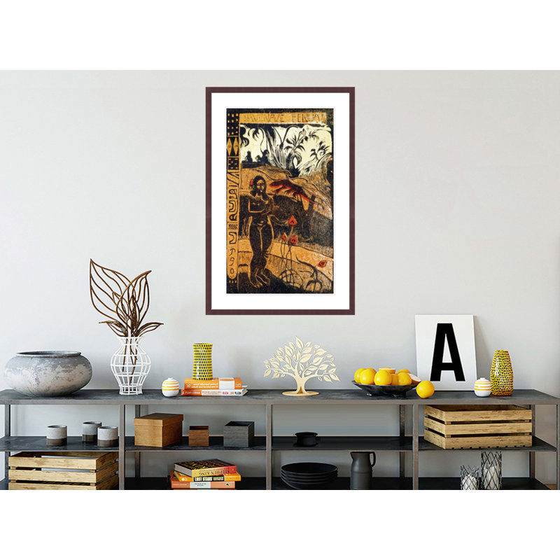 Nave Nave Fenua par Paul Gauguin - Estampe numérique encadrée, H 41,5 po x l 27,11 po