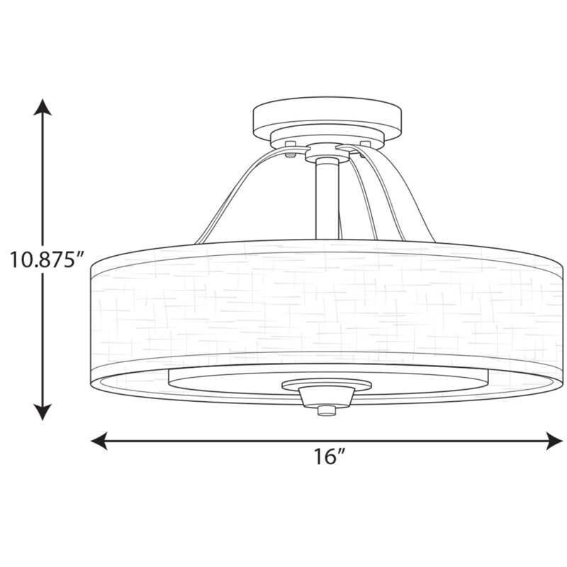 Annon 2 - Light Drum Pendant, Graphite