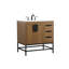 Eugene 32'' Single Bathroom Vanity with Engineered Marble Top-300612913