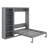 Queen Size Murphy Bed With Shelves-1079777990