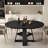 Extendable Round To Oval Dining Table For 4–6, Wooden Kitchen Table With Hidden Storage, Space-saving Dinner Table For Small Apartments-124587972