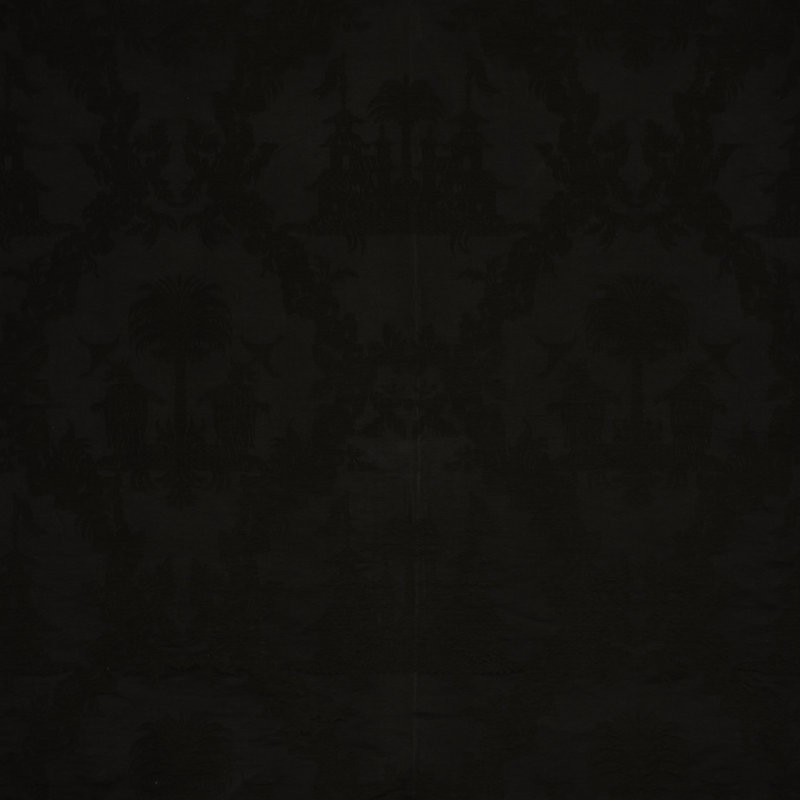 Tissu chinoiserie royale, Noir