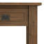 Wyandotte Monroe 22"W Solid Acacia Wood Farmhouse End Table with Drawer and Shelf-718035583-786623095
