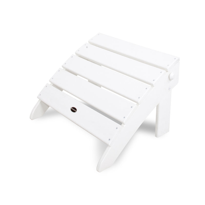 Repose-pieds POLYWOOD surdimensionné classique Adirondack Adirondack, Blanc