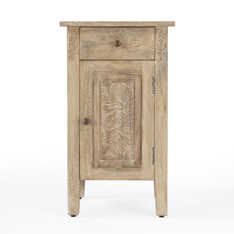 Switra 1 door 1 drawer End Table, Natural