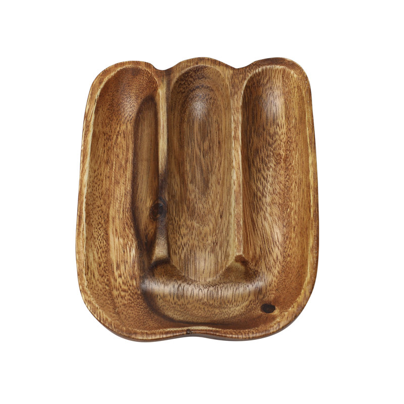 Bloomingville Acacia Wood Divided Tray