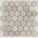 Stone Mosaics Hexagon Honed 2" x 2" Natural Stone Field Tile in Chenille White