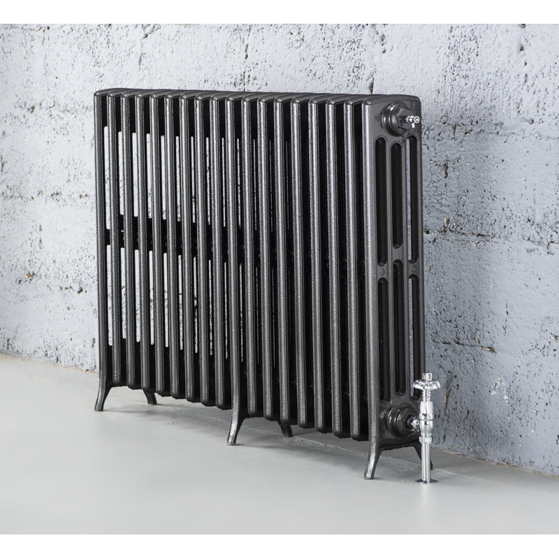 Aadhya Horizontal Radiator, Pewter, 760mm H x 1112mm W x 175mm D