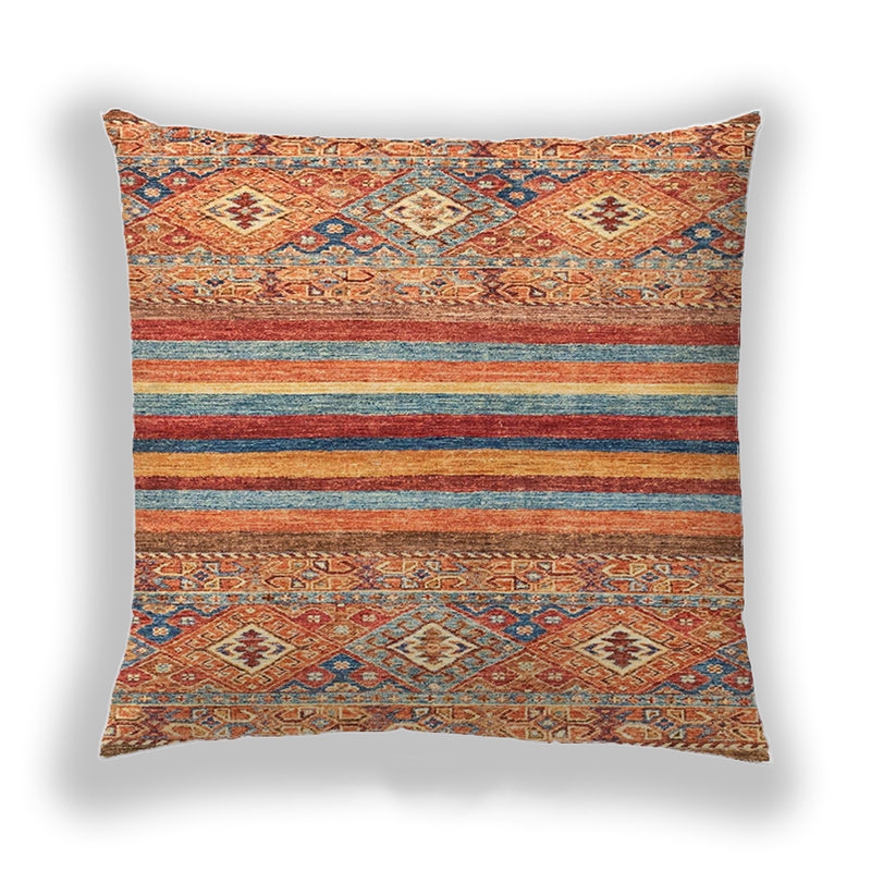 Coussin décoratif abstrait 2482, Microsuède