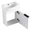 Meuble-lavabo à fermeture en douceur avec lavabo, 16 pouces pour petite salle de bain-102299594