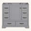Meuble-lavabo 36 po sans lavabo, base d'armoire seulement, six tiroirs, diviseur de tiroir multifonctionnel, tablette réglable-102308856-102308855