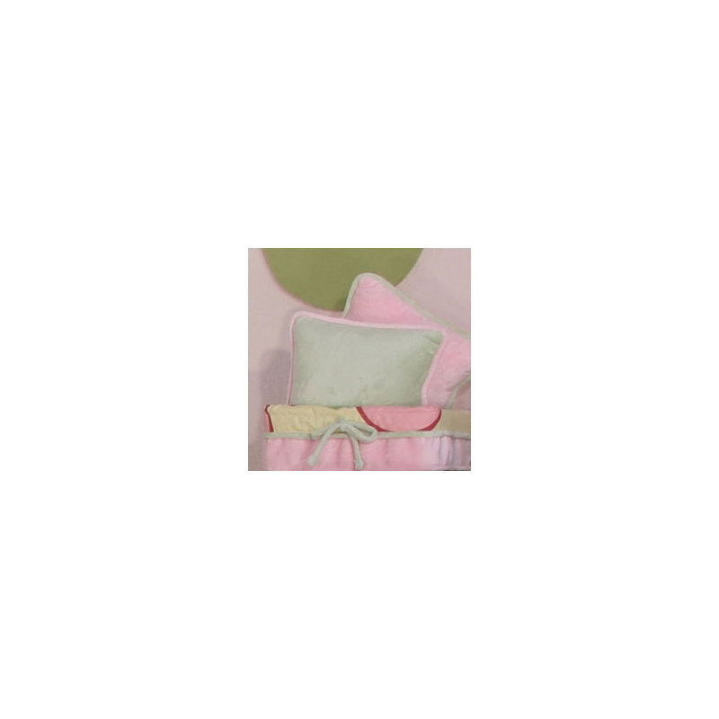 Housse et insert de coussin Minky Bubbles, sauge