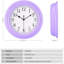 Horloge murale silencieuse 9 po
