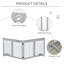 Martinez Free Standing Pet Gate-1286162906