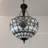 Spurling Tiffany Pendant Lights Ceiling Light Blue Stained Glass Baroque Style LED Bulbs Included 16" W*16"D*60" H-2116528115