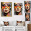 «Pink Grunge Woman In Collage III», art mural Pop Art-1199734532-1199734531