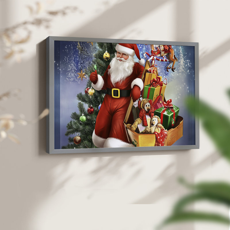 «Chirstmas Art», impression encadrée XX, H 16 po x l 20 po, Gris