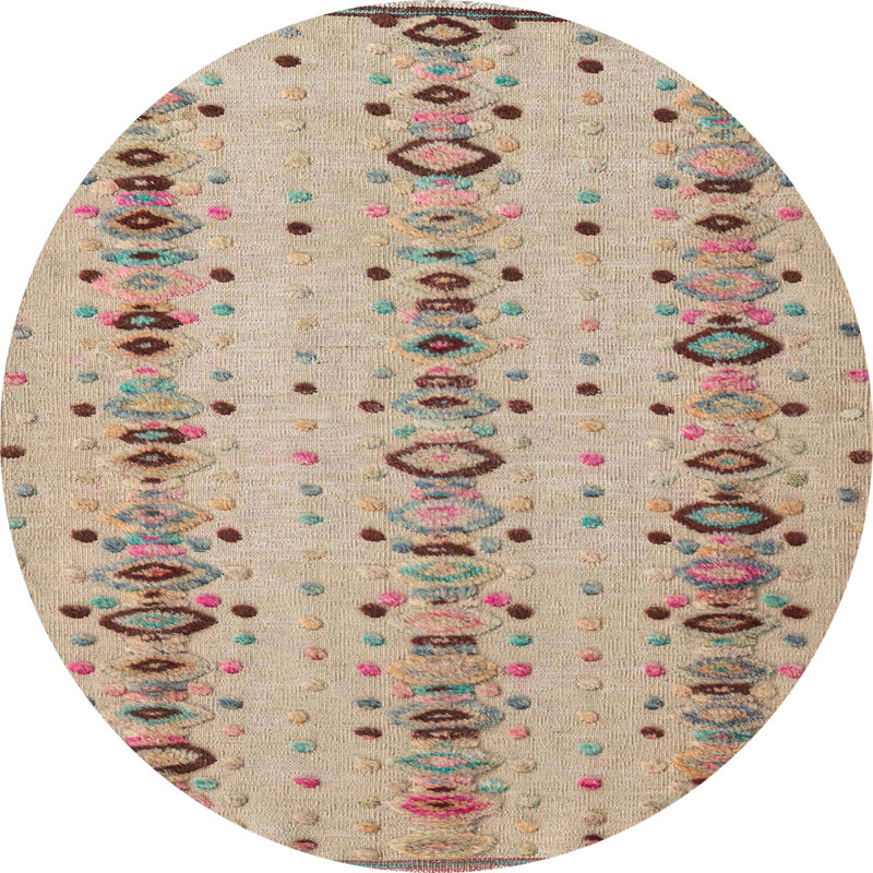 Tapis abstrait moderne 4711, Rond 5 pi