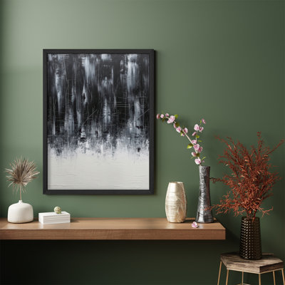 Reproduction d'art encadrée abstraite pour décoration intérieure moderne