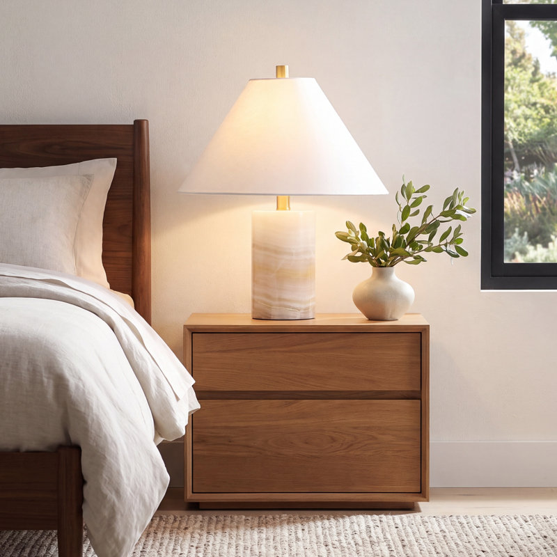 Zofia Naelle 19" Marble Table Lamp