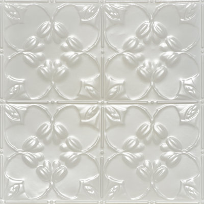 Carreau de plafond en étain clouté lilas 2 pi x 2 pi
