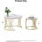 Round Coffee Table Set Of 2, Modern Coffee Tables For Living Room, Faux Marble Centre Table, Nesting Coffee Table Simple Nightstand