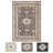 8 x 10 ft Polyester  Brown Rectangular Area Rug Flower Printed Persian Foldable Washable for Hallway Bathroom Entryway Kitchen Office-1730403632-1730403639