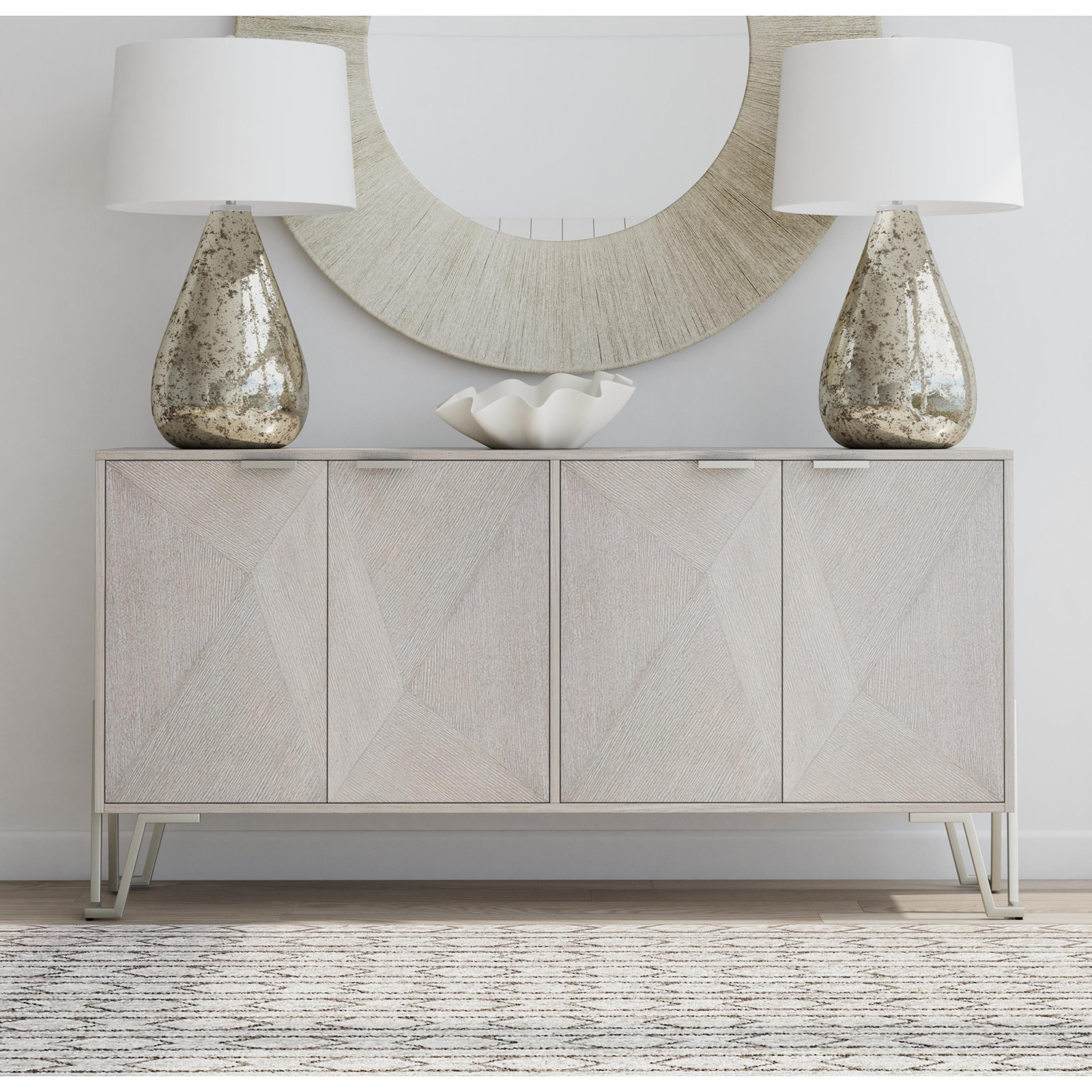 Cecil Rope Round Wall Mirror