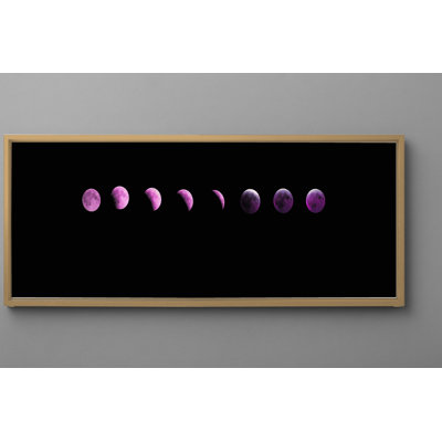 «Lunar Eclipse Phases», art mural encadré