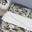 Ensemble de housse de couette en microfibre brun / taupe 3 pièces