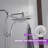 Rainfull 7 In. 8-Spray Patterns Dual Wall Mount Dual Shower Heads And Handheld Shower Head 2.5GPM In Matte Black-113472848-113472850