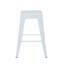 Tabouret à hauteur de comptoir 24 po, ensemble de 2 tabourets de bar en métal sans dossier, non empilable, amovible et facile à assembler, conception peu encombrante pour îlot de cuisine / bar / café / salle à manger-1619274585-1619274596-1619274598