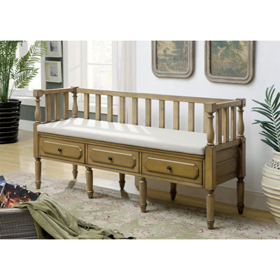 Drumkeeran Fabric Upholstered Storage Bench