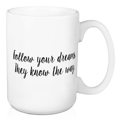 Tasse à café suivre vos rêves Citronelle
