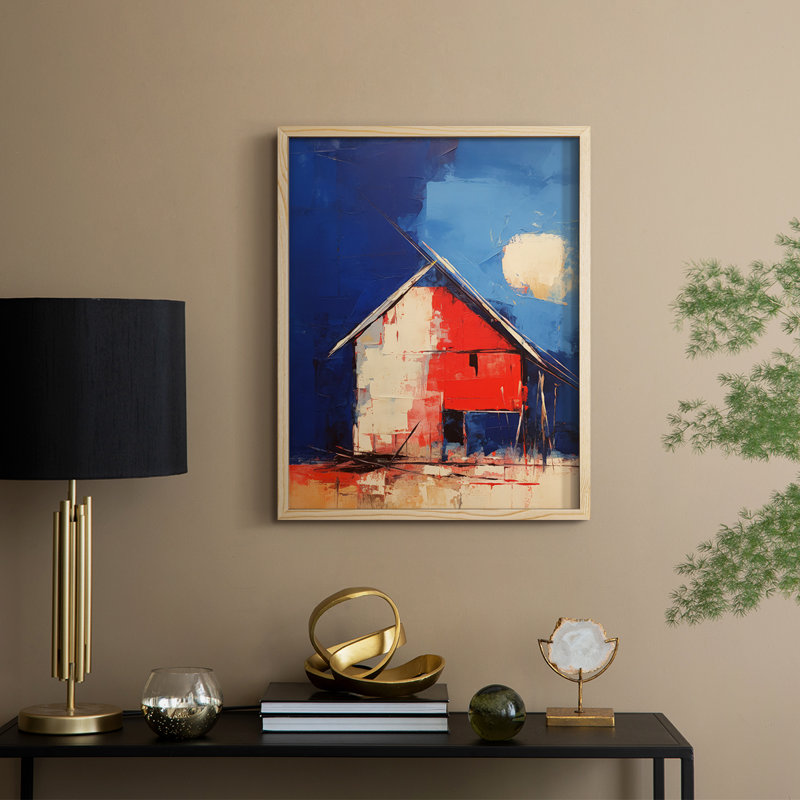 «LANDSCAPES Series CXI», reproduction encadrée - bois massif, H 15 po x l 12 po