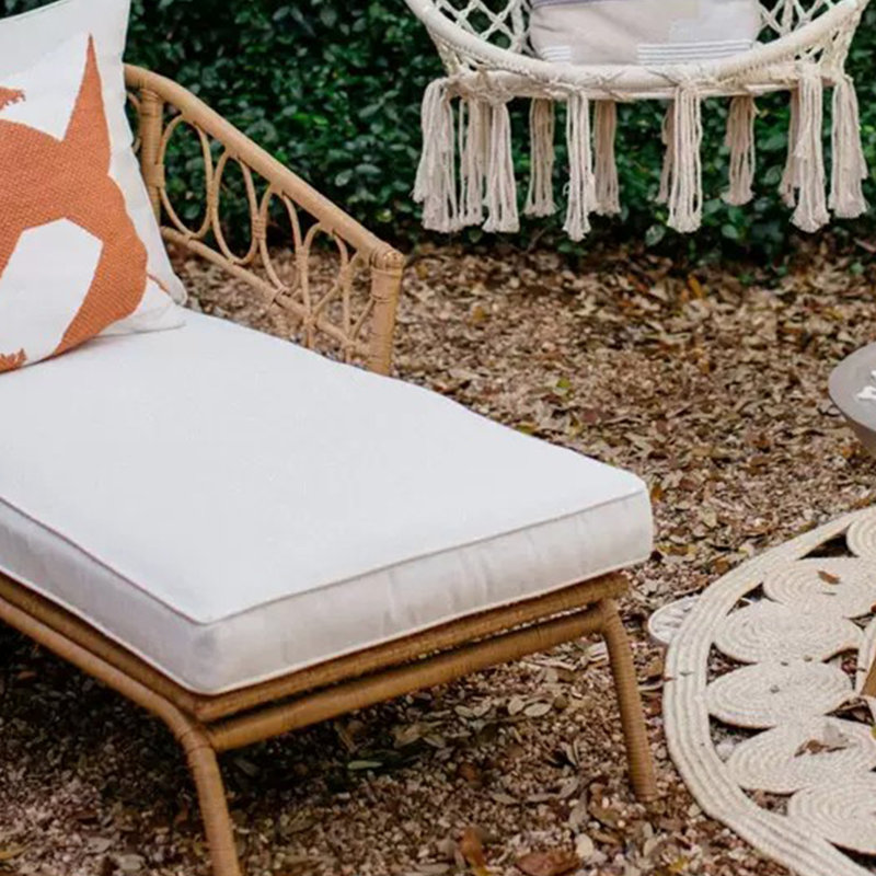 Chaise longue d'extérieur avec chaise longue d'extérieur en fer