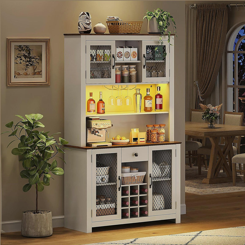 Armoire de rangement pour garde-manger, Blanc