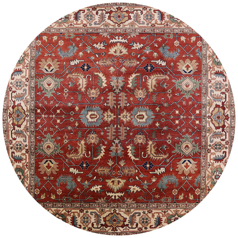 Oriental Indoor Rug, Round 4'
