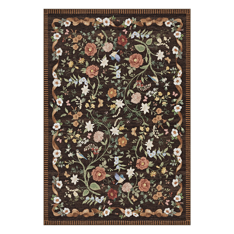 Washable Rugs for Living Room Abstract Area Rug Neutral Rugs Non Slip Carpet for Bedroom Nursery Dining Room Office Playroom