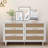 Accent Cabinet, 6-Drawers Rattan Storage Cabinet-302465800