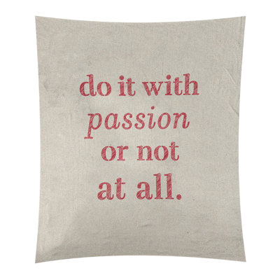Tapisserie en polyester pour citation de passion