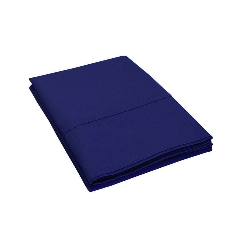 100% Cotton Percale Pillowcase, Standard, Crown Blue