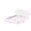Grand lit plateforme tapissier de plancher avec tête de lit-78122339