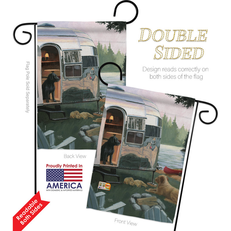 Double Sided 18.5'' H x 13'' W Polyester Animal Flag Set