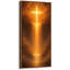 «Glowing Cross Light Waterfall Heavenly», art mural vertical sur toile encadrée-1368989355-1368989350