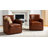 Sandra 29'' Wide Genuine Leather Swivel Chair (Set Of 2)-1914521487