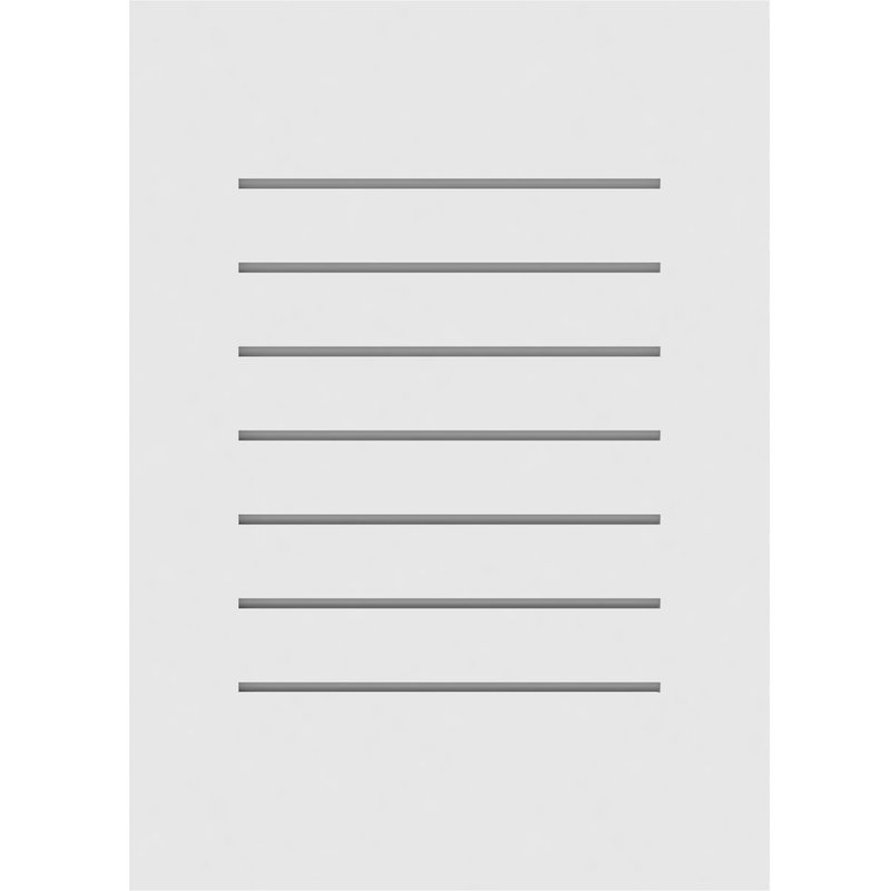 Évent à pignon rectangulaire fonctionnel standard à montage sur surface en PVC, L 20 po x H 28 po