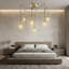 Lustre en métal à hauteur réglable 6 lumières-102479620
